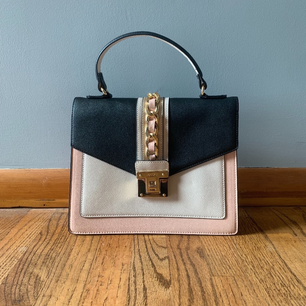 ALDO Pink & Black Handbag